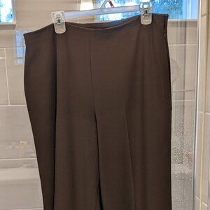 Talbots brown side zip pants